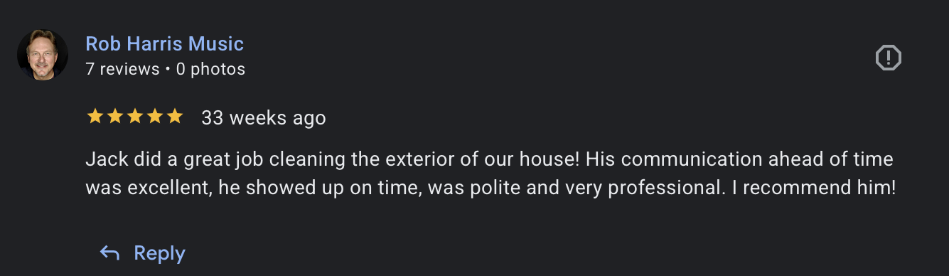 Google review screenshot